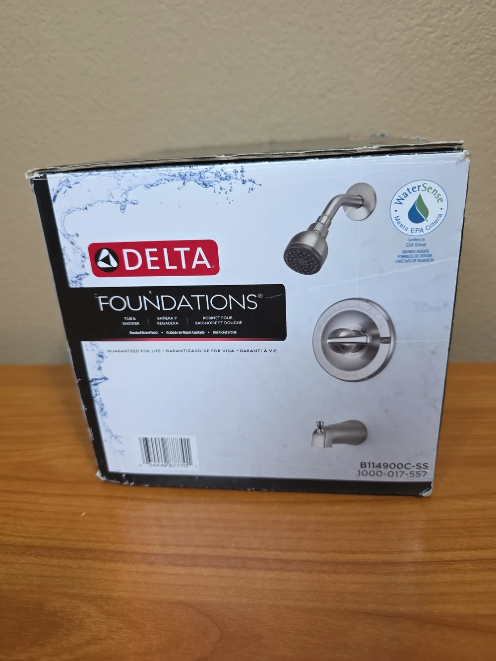 Delta B114900C-SS Single Spray Tub & Shower Faucet Brushed Nickel MISSING PARTS